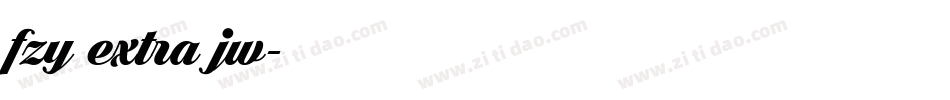 fzy extra jw字体转换